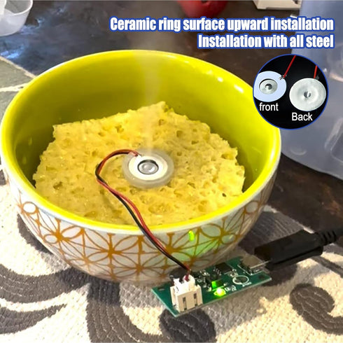 8 Pcs Atomization Disc, DC 5V USB Humidifieration Atomization Disc Mirco Interface, Atomization Disc Mist Maker, Atomization Module with Timing Switch for DIY Home