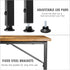 Small Desk for Small Spaces: DLisiting Student Kids Study Writing Computer Table, Rustic 30-31 Inch