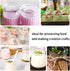 4oz 24 Pack Glass Jars with PE Lids and Cork Lids, Mini Pudding Jars Yogurt Jars Containers for Spice, Jam, honey