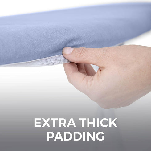 HOME GENIE Ironing Board Cover, Silicone Coating, Full Size Scorch Resistant Padding, Heavy Duty Iron Pad Covers