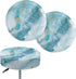 gearider Bar Stool Covers Round Blue Texture Marble Patio Chair Cushion Bar Stool