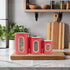 Home Basics 3 Piece Kitchen Canister Set with Transparent Window | 3 Sizes | Silicone Gasket Storage Containers