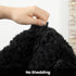 Terrug Black Fluffy Area Rug, 4x6 Ft Tie-Dyed Shag Throw Rug, Soft Machine Washable Plush Carpet for Girls Kids Room