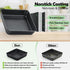 TeamFar 9 Inch Square Cake Pan with Lid, Non-Stick Square Baking Roasting Pan with Stainless Steel Core