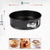 RFAQK Non-Stick 6 Inch Cake Pan with Removable Bottom, Leakproof Springform Pan, 50Pcs Parchment Papers