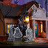 12 Pcs Miniature Resin Tombstones, Mini Gravestone Figurines, Multiple Sizes for Mini House Graveyard Scene, Halloween