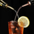 6 Pack with6 (6 Stainless Steel Classic Bottle Pourers,Black Adapters for Large Neck Bottles,Also for Olive Oil, Juice