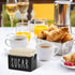 Packet Ceramic Sugar Holder for Coffee Bar, Caddy, Container, Dispenser, Organizer for Table, Office, Hotel, Restaurant