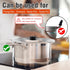 Universal Lid for Pots and Pans, Stainless Steel Pan Cover Fits 6-7-8 Inch Cookware