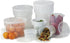 Carlisle FoodService Products Bain Marie Round Food Storage Container for Kitchens, Restaurants, Catering, Plastic, 6 Quarts, White