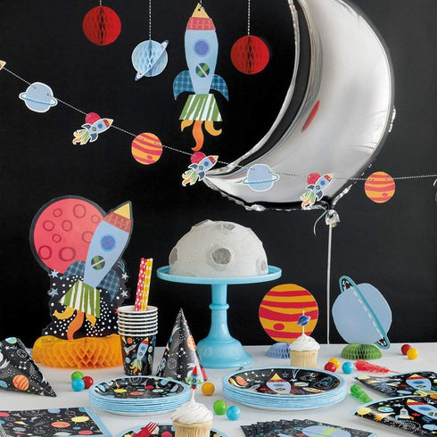 Unique Party Outer Space Birthday Candles, 6 pc