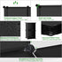 2-Cube Closet 12.4" 12.4" 24.8" C&AHOME Cube Storage, Organizer Units, Plastic Storage Shelves, DIY Book Shelf, Modular