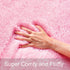 GREFFY 2x8 Soft Runner Rugs for Bedroom, Ft Hallways Modern Plush Pink Shag Carpet, Non Slip Dorm Bedside Shaggy Rug