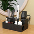 NIUBEE Hair Tool Organizer, Black Acrylic Blow Dryer and Styling Organizer, Bathroom Countertop Storage Stand