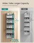 Set 2 5 5-Tier URDH008G01 SONGMICS Over The Door Organizers, of Hanging Door Organizers with Large Pockets, Fabric