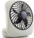 O2COOL Treva 5 Inch Battery Powered Desk Fan, Portable with Compact Folding & Tilt Design, Grey