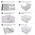 Sliding Cabinet Basket Organizer, Heavy Duty Carbon Steel Self Adhesive Slide Out Pantry Storage Basket