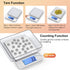 BOMATA 0.01g/1kg Upgraded Small Digital Scale, USB Rechargeable with Larger Display and Hold Function for Small Items