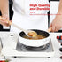 NCUE Large Non-stick Silicone Kitchen Utensils Set, 6 Pcs with Wooden Handle, BPA Free