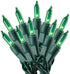 Holiday Pride St Patricks Day Lights - Green Christmas Tree Lights with Green Wire