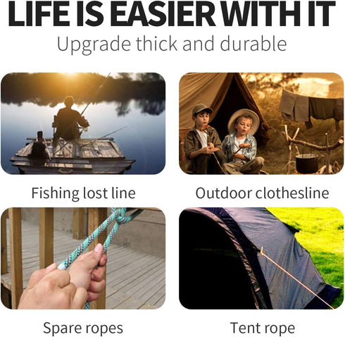 Portable Travel Clothesline Cord, Adjustable 33ft Camping Clothes Line with 20Pcs Windproof Clothespins