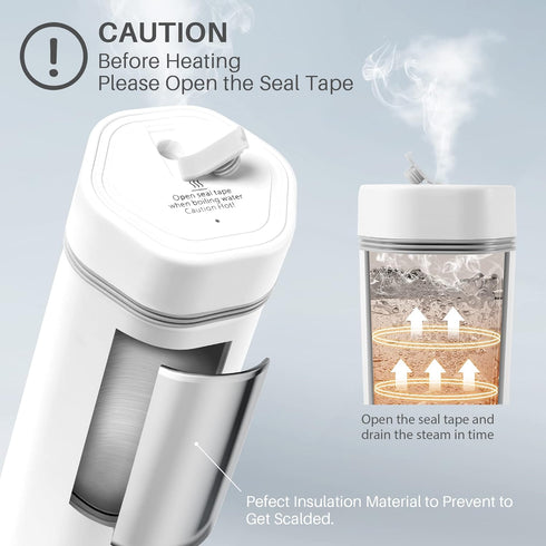 Travel Electric Kettle, Fast Water Boil Small Portable Kettle, Stainless Materials Automatic Shut off Tea Pot, Dry