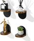 SAYAYO Small Floating Shelves for Wall Storage, 4 x 4 Inch Adhesive