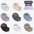 Superio Ribbed Collection - Medium Lilac Purple Plastic Open Storage Bins Organizer Baskets (6 Pack)