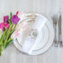 Picowe Set of 12 Alloy Napkin Rings, Hollow Out Flower Holders for Wedding Party Holiday Banquet Decor