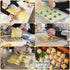 Set 5, Set Ravioli Pasta Cutter Wheel of Ravioli Makers with Roller Ravioli Stamp Cutter with Wooden Handle, Pasta