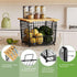 Counter Wire Storage Basket for Kitchen Pantry: GGIU Stackable Kitchen Organizers - Wire Organizing Bin for Produce