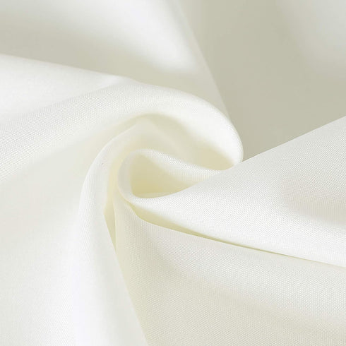 Cupuamon Square Tablecloth 52x52 inch - Washable Polyester Fabric for Wedding Party Dining Banquet Decoration, Ivory