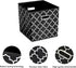 Fabric Storage Bins Cubes, Foldable Organizer with Handle, Set of 6, 11x11x11 for Cloth or Accessory Storage