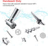 Metal Meat Grinder Attachment for KitchenAid Mixers, Includes 4 Grinding Plates, 3 Sausage Tubes