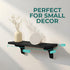 17 inch (3 Pack) Real Wood Black Shelves for Wall - - Easy to Install, Template and Video Included - Black Wall Shelf