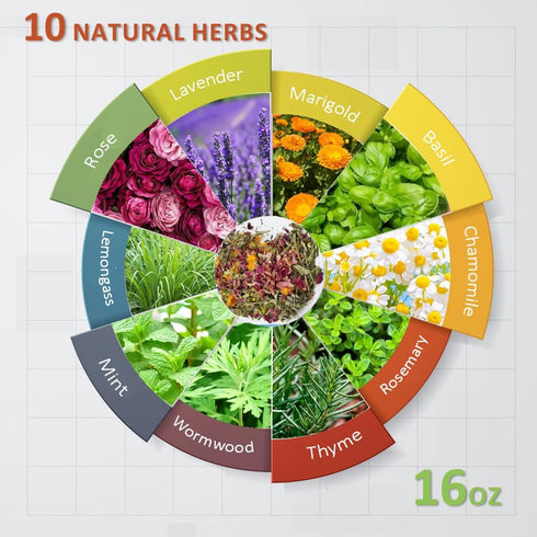 1lb BODISEINT Dried Chicken Nesting Herbs, Herb Layer Feed Coop, Poultry Bedding Use for Laying Hens,Natural Refresher