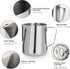 Milk Frothing Pitcher, 12 Oz Stainless Steel Espresso Cup for Frothing