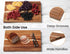 Kitchen(Set 3),Wooden Set Fibogollo Acacia Wood Cutting Boards for of Chopping Boards with Juice Groove, Large Serving