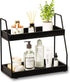 ZGO 2-Tier Modern Bathroom Counter Organizer, Wooden Sink Organizer Shelf for Vanity