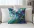 Moslion Peacock Feather Pillow Case 18" x 18" Inch Cotton Linen Throw Pillow Case Home Decorative Oil Painting Feathers
