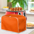 Orange Washable Toaster Dust Cover, Polyester 4 Slice Kitchen Small Appliance Covers, Fits Most Standard Toasters.