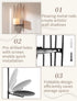 Set 2 Sziqiqi Wall Candle Holder Black: Wall Candle Sconces of for Pillar - Modern Sconces Decor for Living Room
