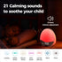 Dimmable 21 Ok to Wake Alarm Clock for Kids, Sleep Trainer with Night Light, White Noise Sound Machine, Digital