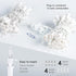 2PACK 50-Count Set Bulb Hopolon Clear Christmas Lights with White Wire,Incandescent Mini String Lights