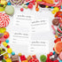 50Pcs Activity(3.52.1'') Anwyll Guess How Many Game Cards Guess How Many Baby Shower Games Cards High-End Candies