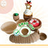 qiqee 600 Count Mini Cupcake Liners, Natural Muffin Liners, Food Grade Brown Baking Cups Paper No Smells