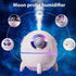 Cool Mist Humidifiers, Mini USB Humidifier, Cute Spaceship Shaped Portable Household Ambient Light Humidifier, US Plug