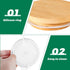 27 Mumufy Pcs Yogurt Jar Lids Clear Plastic Silicone Bamboo Wood Container Lids with Silicone Sealing Rings Reusable