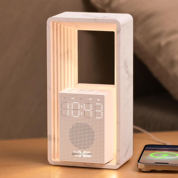 WILIT Digital Alarm Clock, Sunrise Alarm Clock with Nightlight, 9 Sleep Aid