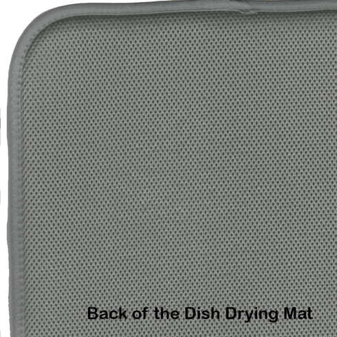 Caroline's Treasures Blue Heron Frog Hunting Dish Drying Mat for Kitchen Counter, 14 x 21", Multicolor